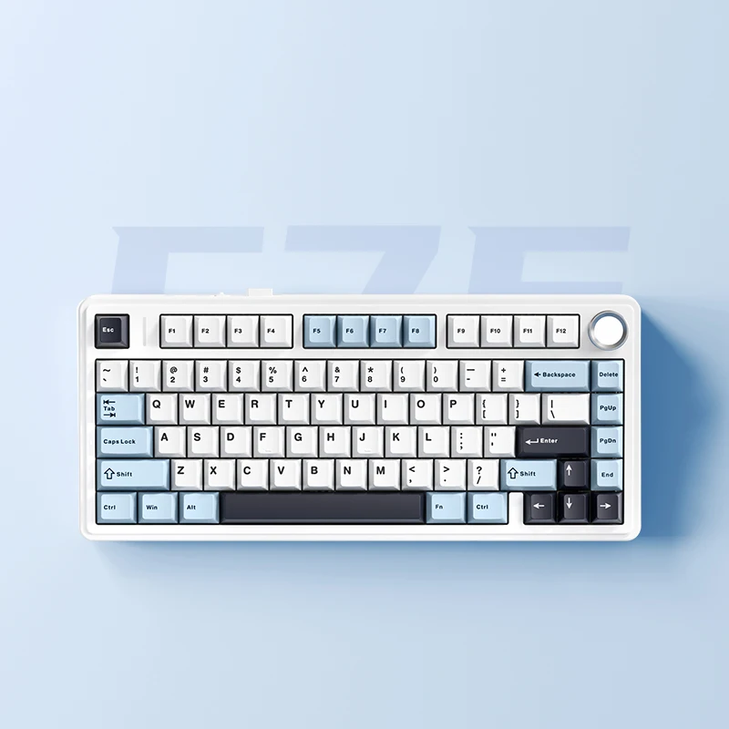 Rgb Led Luz sem Fio pc Personalizado Bluetooth 2.4g Tipo-c com Fio Gaming Interruptor Mecânico 75 Teclado 82 Chaves Personalizado Original Aula-f75 - Imagem 3