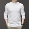 7 Colour Men's Round Neck Long Sleeved Solid Color Sweater Soft Warm and Comfortable Top with a Base 4