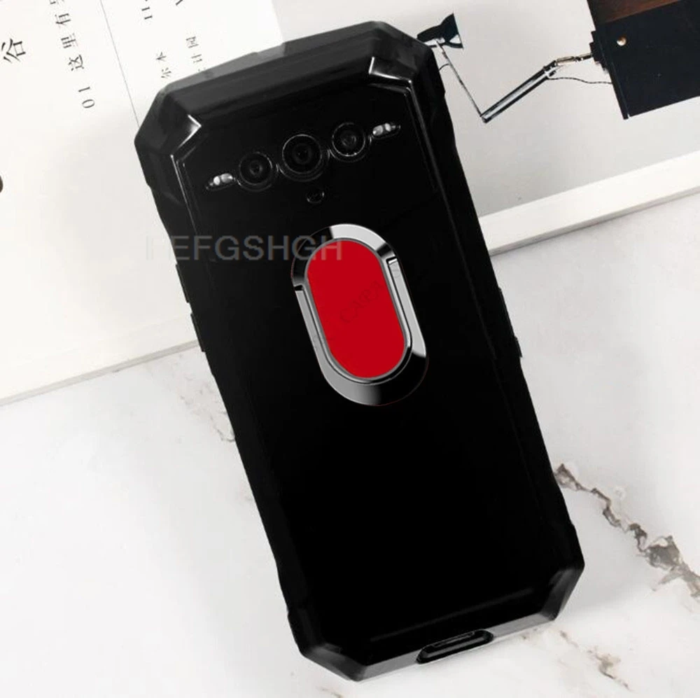 Enhanced Phone Cover with Back Ring Holder - TPU Soft Silicone Case, 6.58