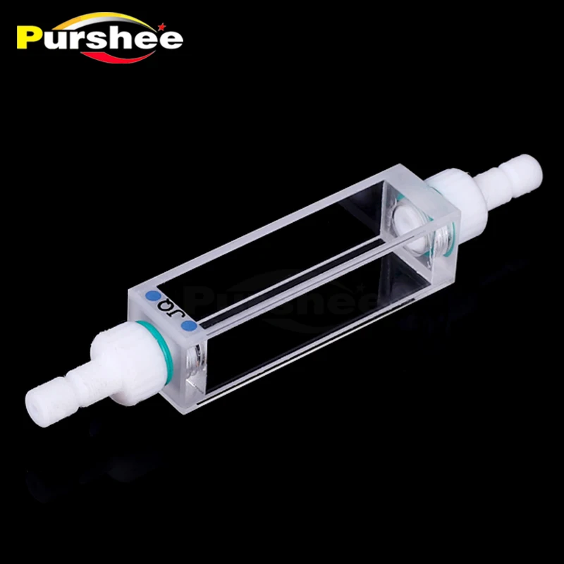 

3,5 мл кварцевый расход cuvette с резьбовыми разъемами M6