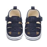 Summer Kids Newborn Sandales Fashion Soft Crib Shoes First Walker Infant Baby Boys Shoes Anti Slip Sandals Shoes For 0-18M 2