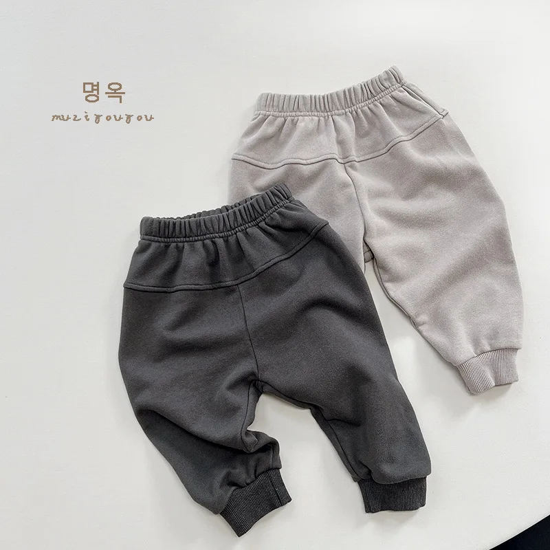 

Spring and Autumn New Children's Sports and Leisure Trousers Boys and Girls Baby Korean Version of Loose Outside Trousers