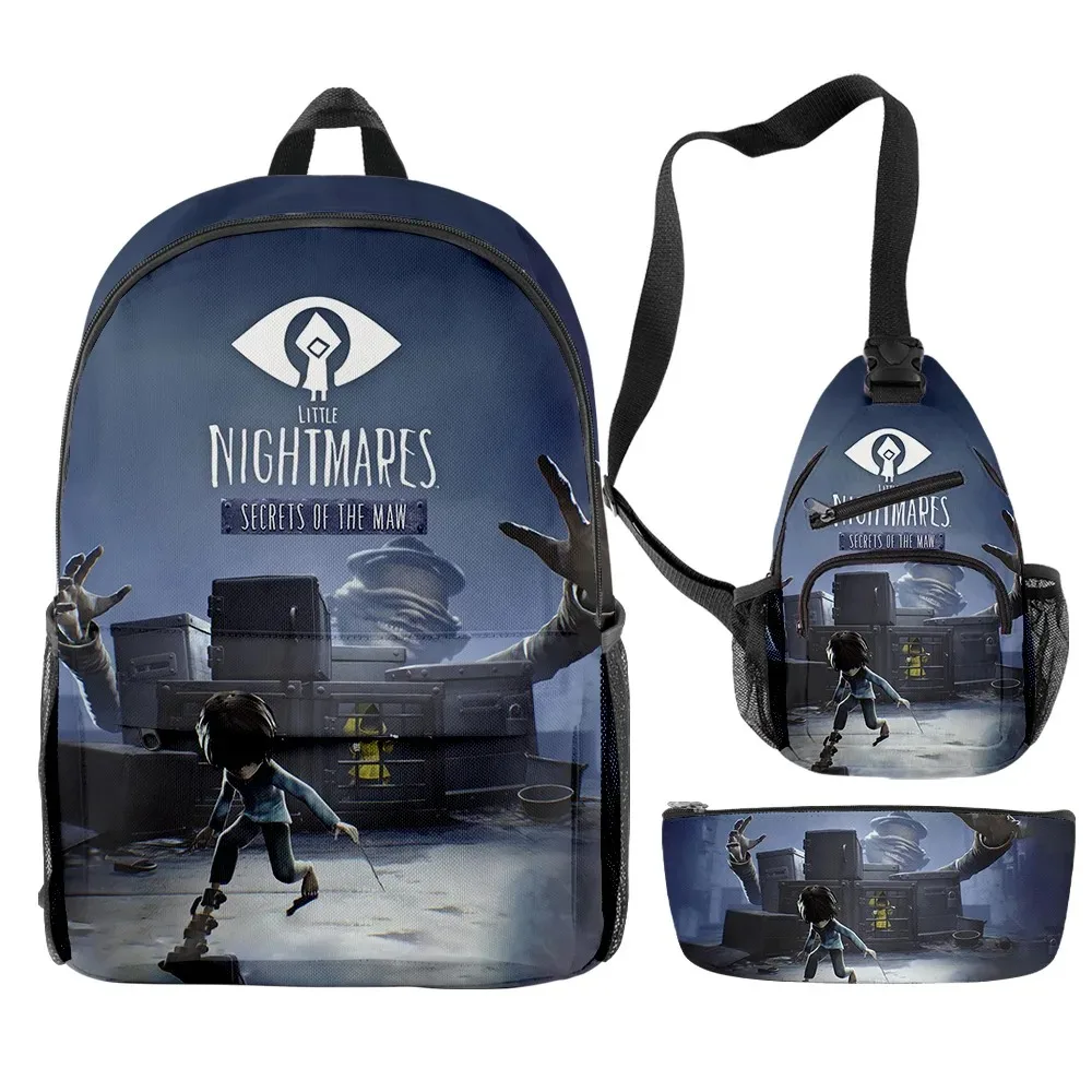 Little Pesadelos Jogo Merch 3 Pfamiliare S/Set Escola De Viagem Saco Crossbody Bagl Larapis Saco Terno Para Crianao As Aldult 2024