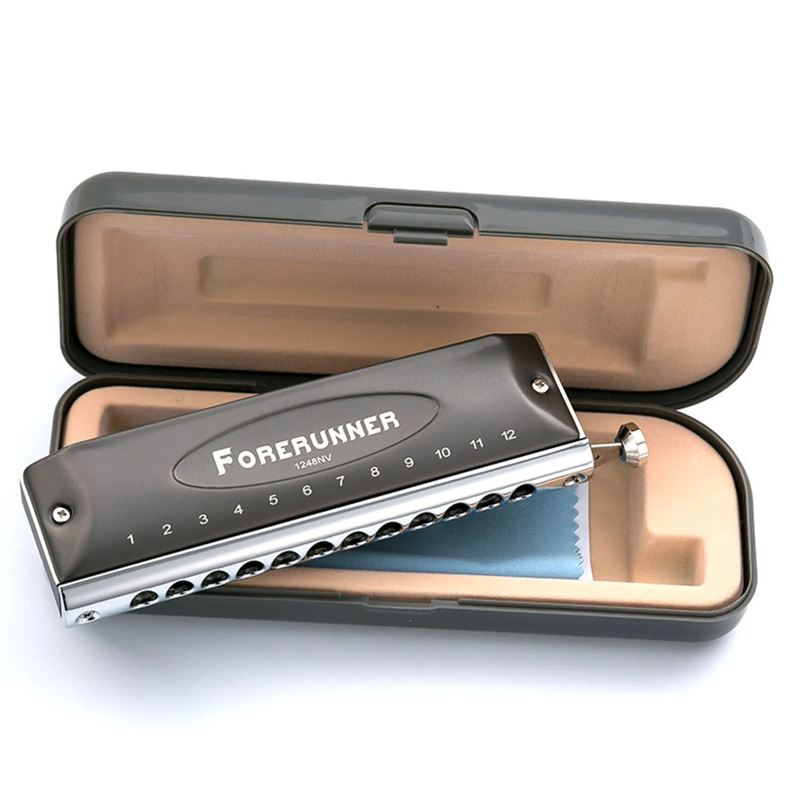 Easttop Harmonica De Bouche Chromatique, 12 Trous, Clé De C, 48 Tons