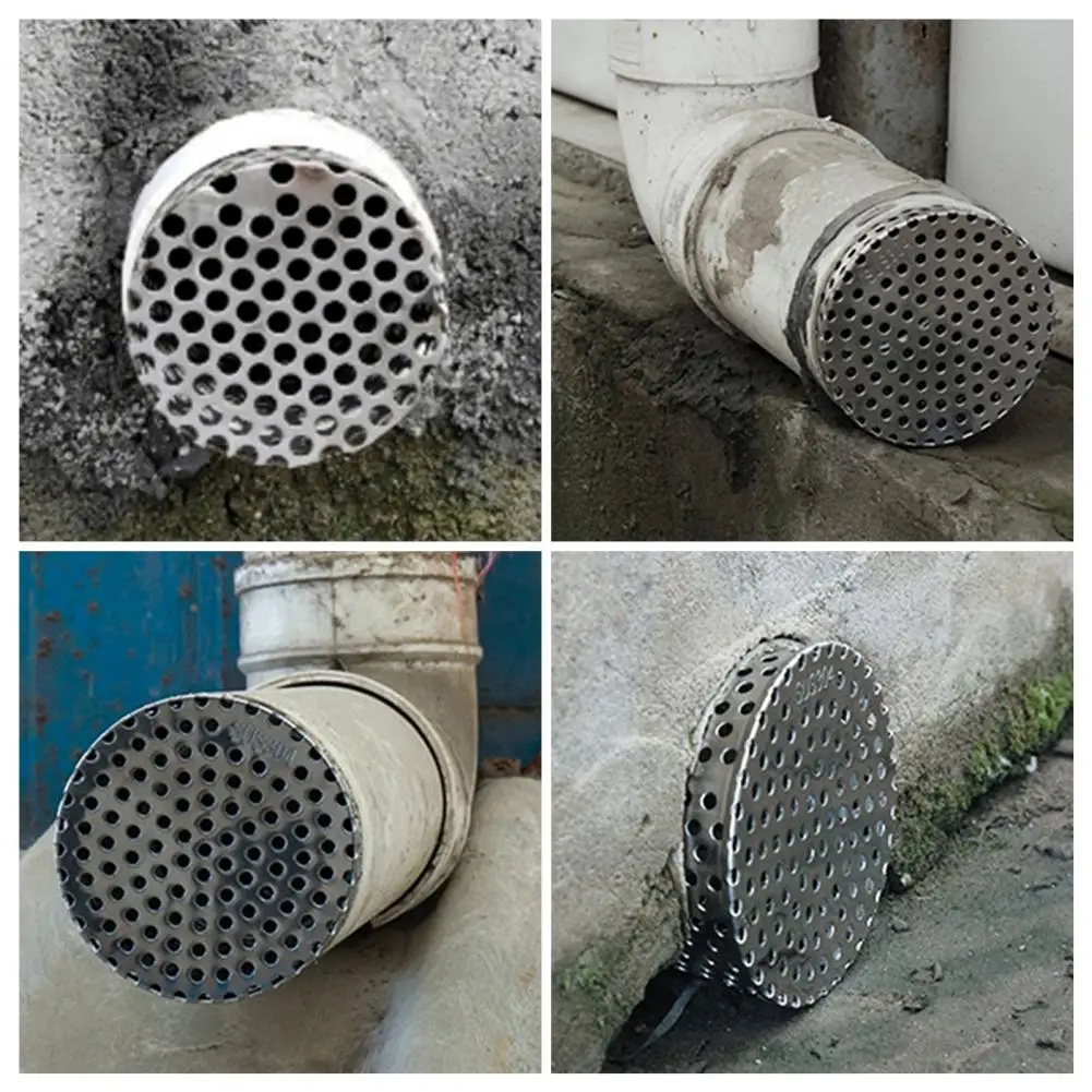 Stainless Steel Floor Drain Cover Easy Installation Ventilation Terminal Caps Basement Stainless Steel Drain Cover