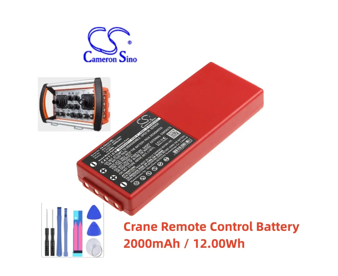 

Crane Remote Control Battery For HBC 005-01-00466 BA210 BA213020 BA213030 BA214060 BA214061 RHB1220KY Radiomatic Spectrum 2