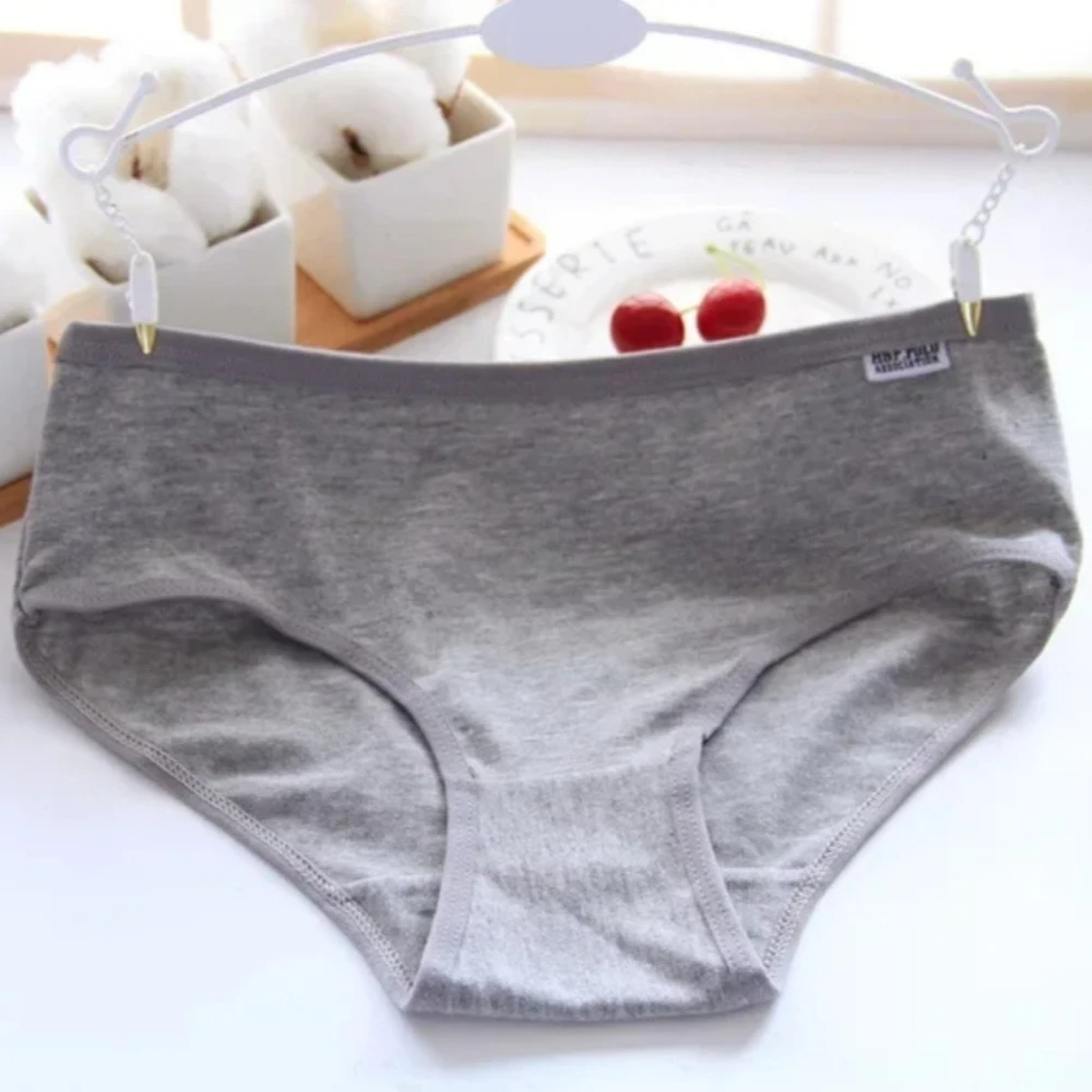 7 Pack Cotton Panties for Women Soft Breathable Solid Briefs Everyday Underwear Comfortable