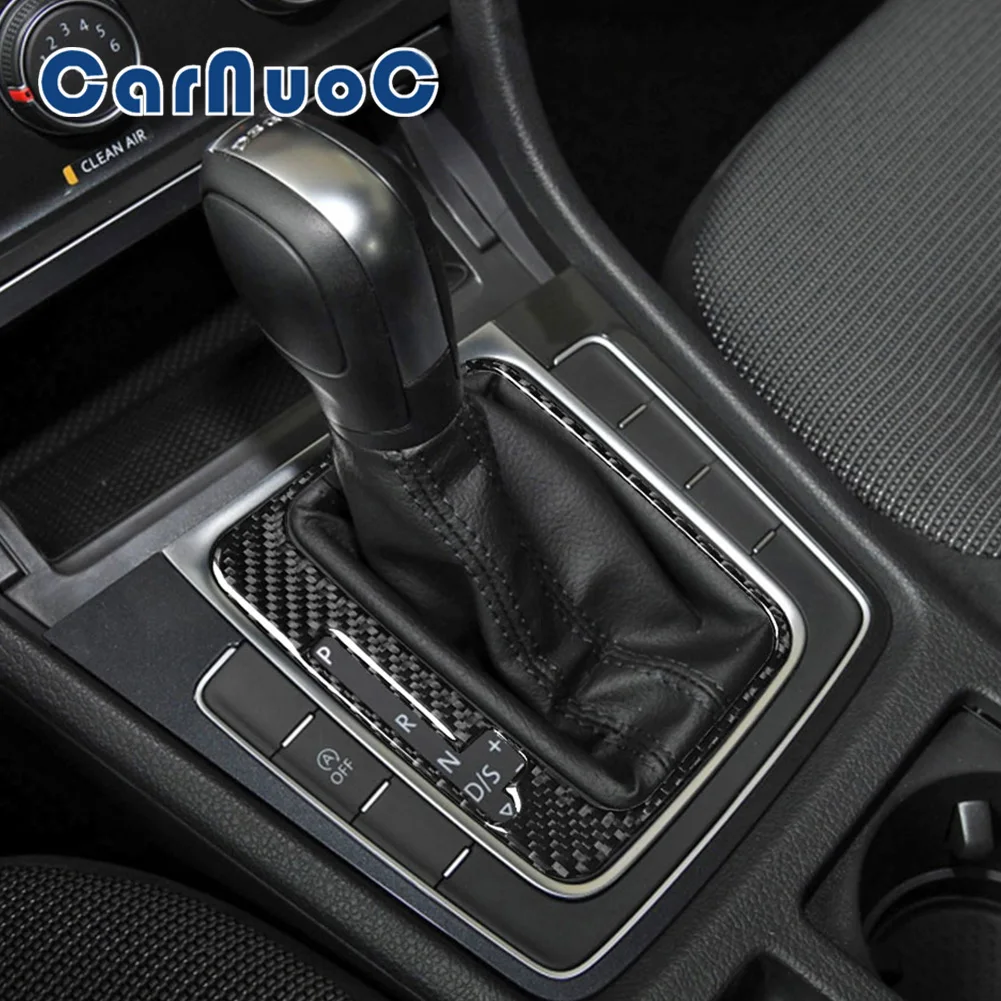 

Car Stickers For Volkswagen Golf 7 2014-2019 Gear Panel Decorative Strip Accessories Carbon Fiber Interior Moulding
