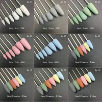 6pcs/set Rubber Silicon Nail Drill Milling Cutter for Manicure Bit Flexible Polisher Machine Electric Nail File Art Tools 1