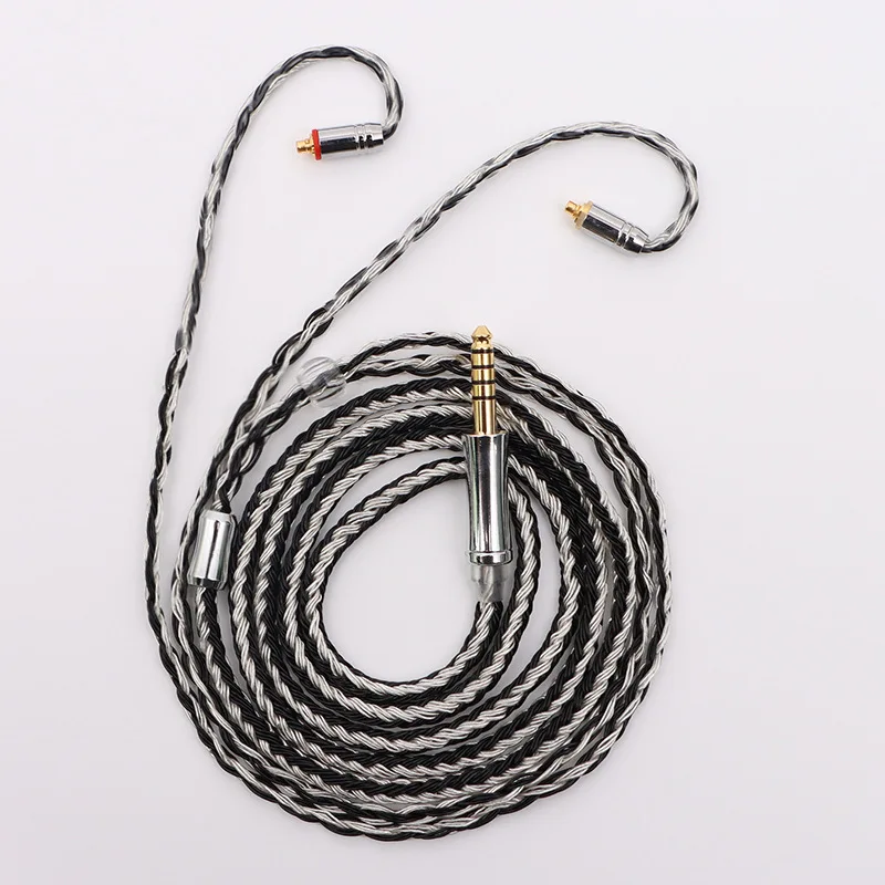 

16 Cores HiFi Upgraded Cable Silver Plated OCC Replacement Wire 3.5/2.5/4.4mm MMCX/QDC/0.78mm 2Pin/TFZ SE535 SE846 Moondrop KXXS