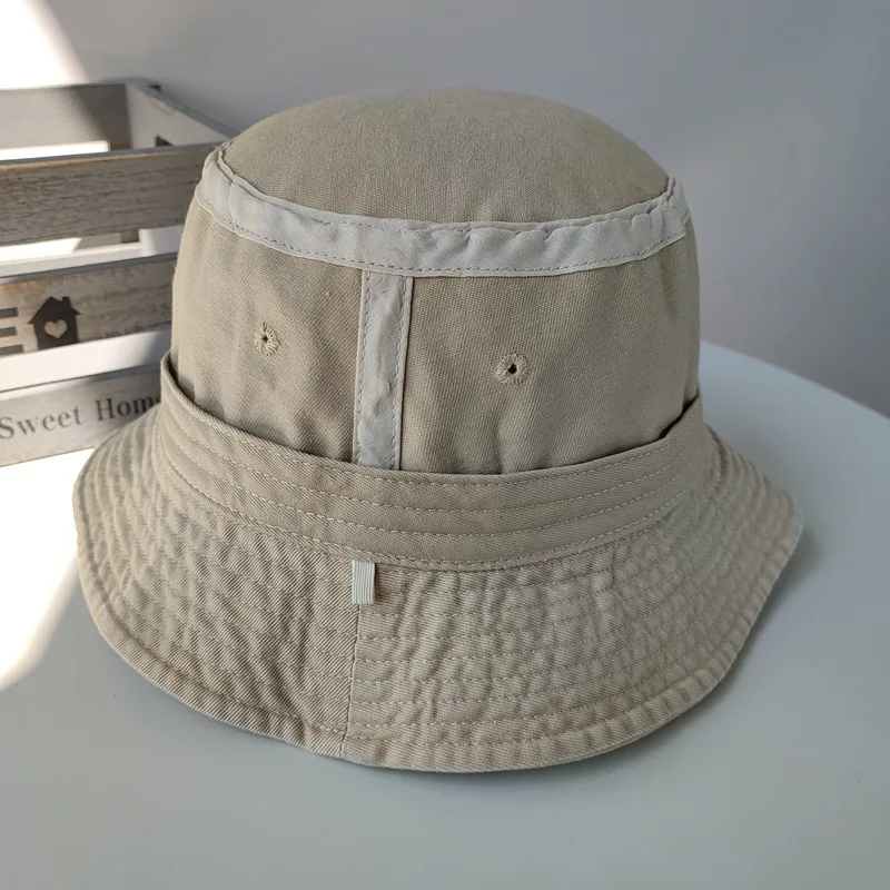 2023 Big Head Plus Size Bucket Hat for Men Pure Cotton Panama Fisherman Hat  Korean Man Women 59cm 60cm 62cm 63cm Women Panama