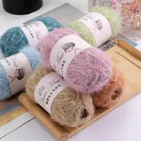 50G Mohair Section Dyed Fine Wool,soft Skin-friendly Hand Knitted Wool DIY Scarf Hat Sweater Gradual Change Coat Knitting 1
