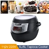 110V 220V 5L 6L Small Bubble Tea Pearl Cooking Cooker Machine Tapioca Ball Cooker Pot Sago Electric Cooker 6