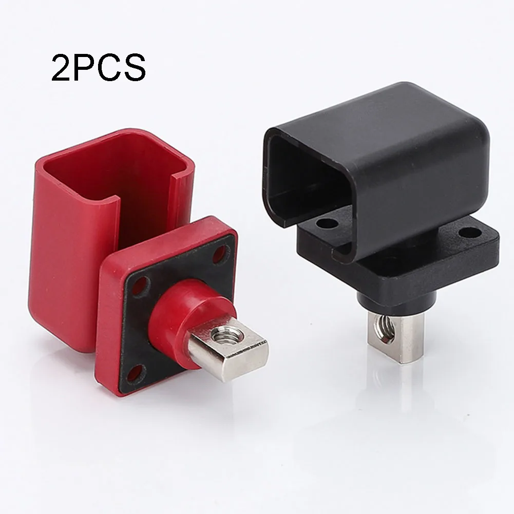 

2pc Copper Lthium Battery Terminal Battery Connector Energy Storage Terminal Dust Cover 120A 200A 300A 400A 500A