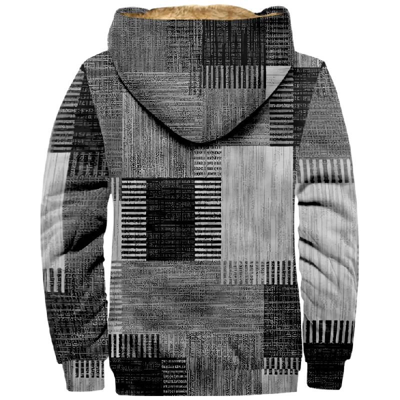 New Colored Cotton Coat Hooded Sweater Casual Print Long Sleeve Zipper Sweater Thick Cotton Coat Autumn/Winter  a49