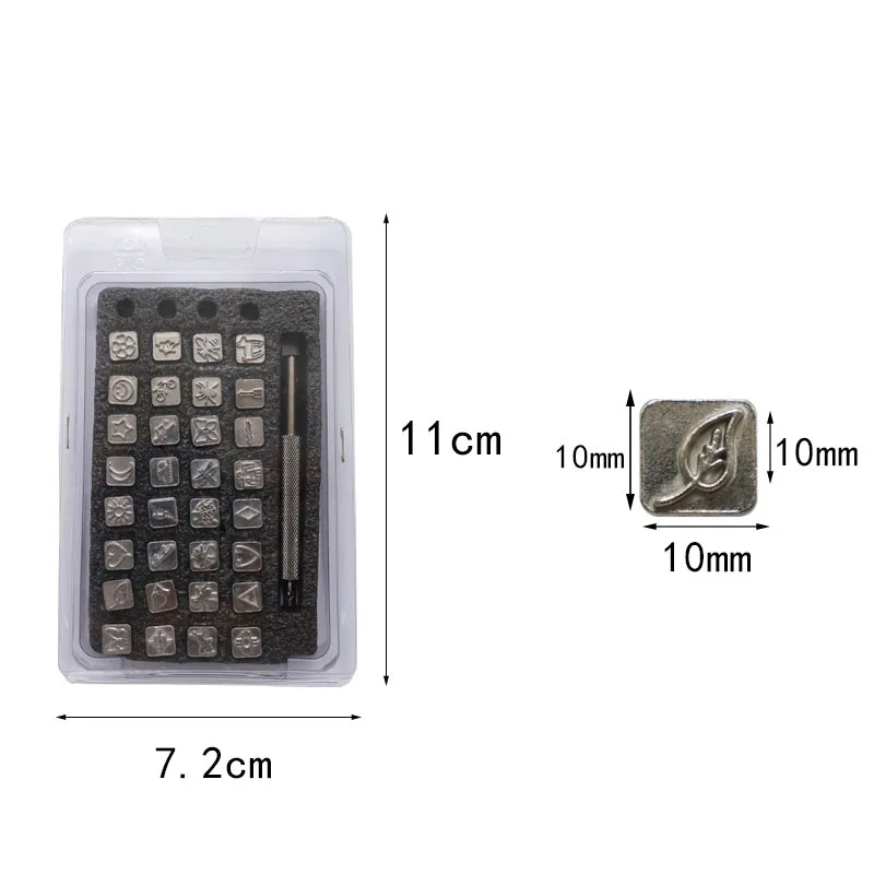 Number letter stamp set 32/36PCS 3mm/6mm Steel Letter Punch Stainless Steel Alphabet & Number Stamps for Leathercraft