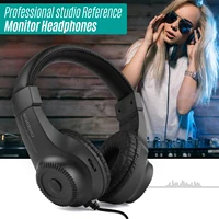 Wired Stereo Monitor Headphones Over-ear Headset with 50mm Driver 6.5mm Plug for Guitar Amplifier Electric Piano Audio Mixer 2