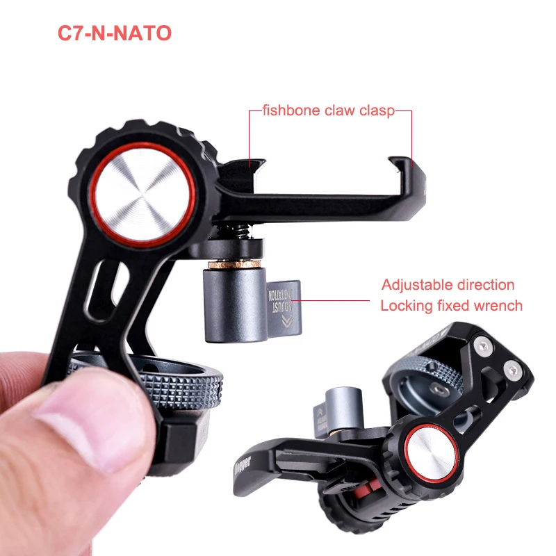 Axis V-shaped Pan Tilt Ajustável Suporte de Montagem para Câmera Cage Monitor Chute Alai Posicionamento Vlogger-c7 - Image 2