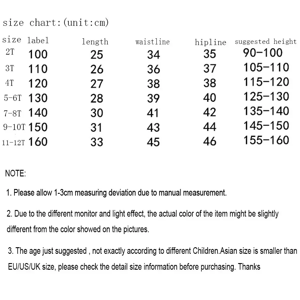 Girls Shorts Jeans Kids Eastic Band Short Pant Summer 2 To 12 Yrs Children's Clothing Teenagers Cartoon Embroidery Trousers