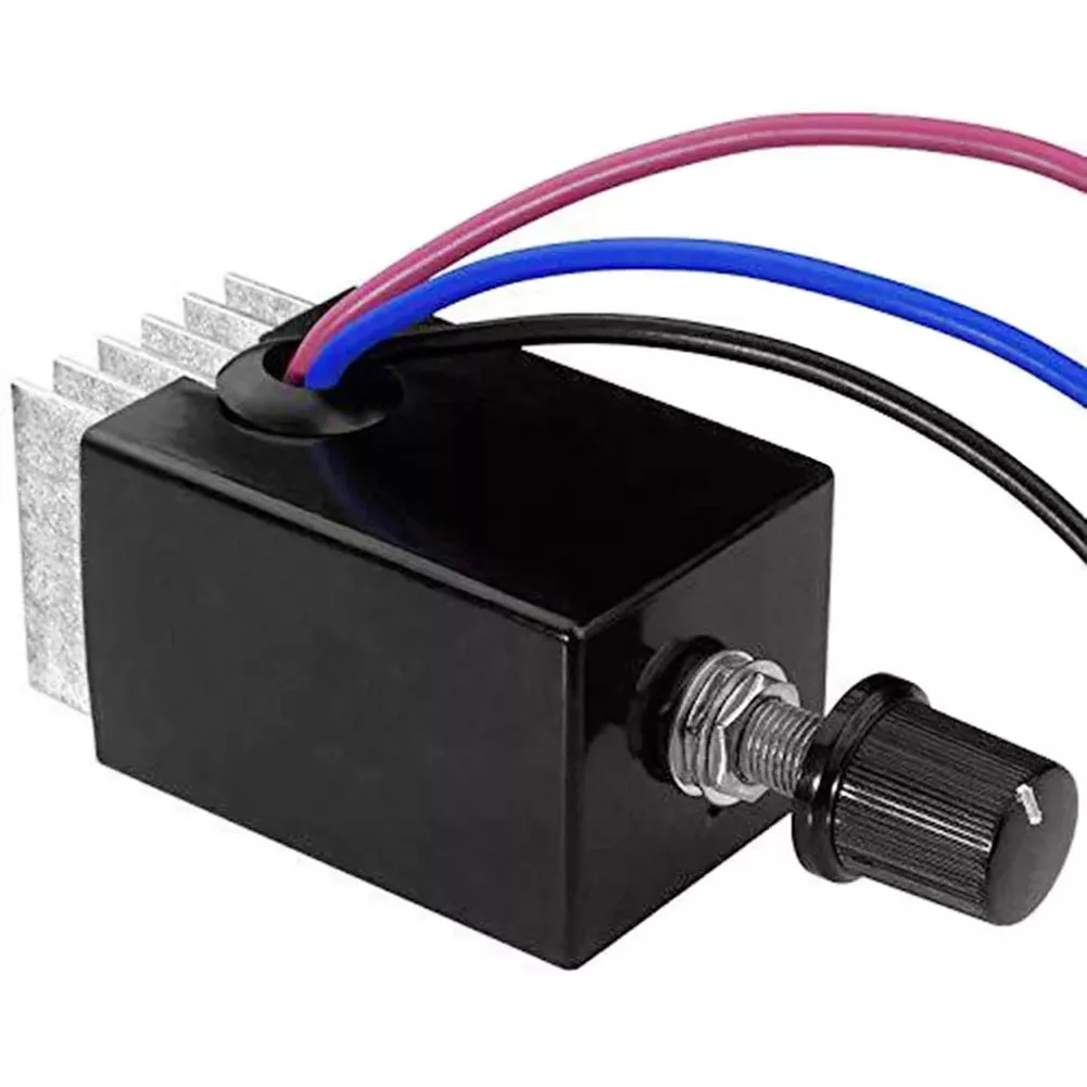 Cooling Systems 12V 24V Controller Adjustable Fan Speed Controller Heat Sink Electric Motor Rheostat