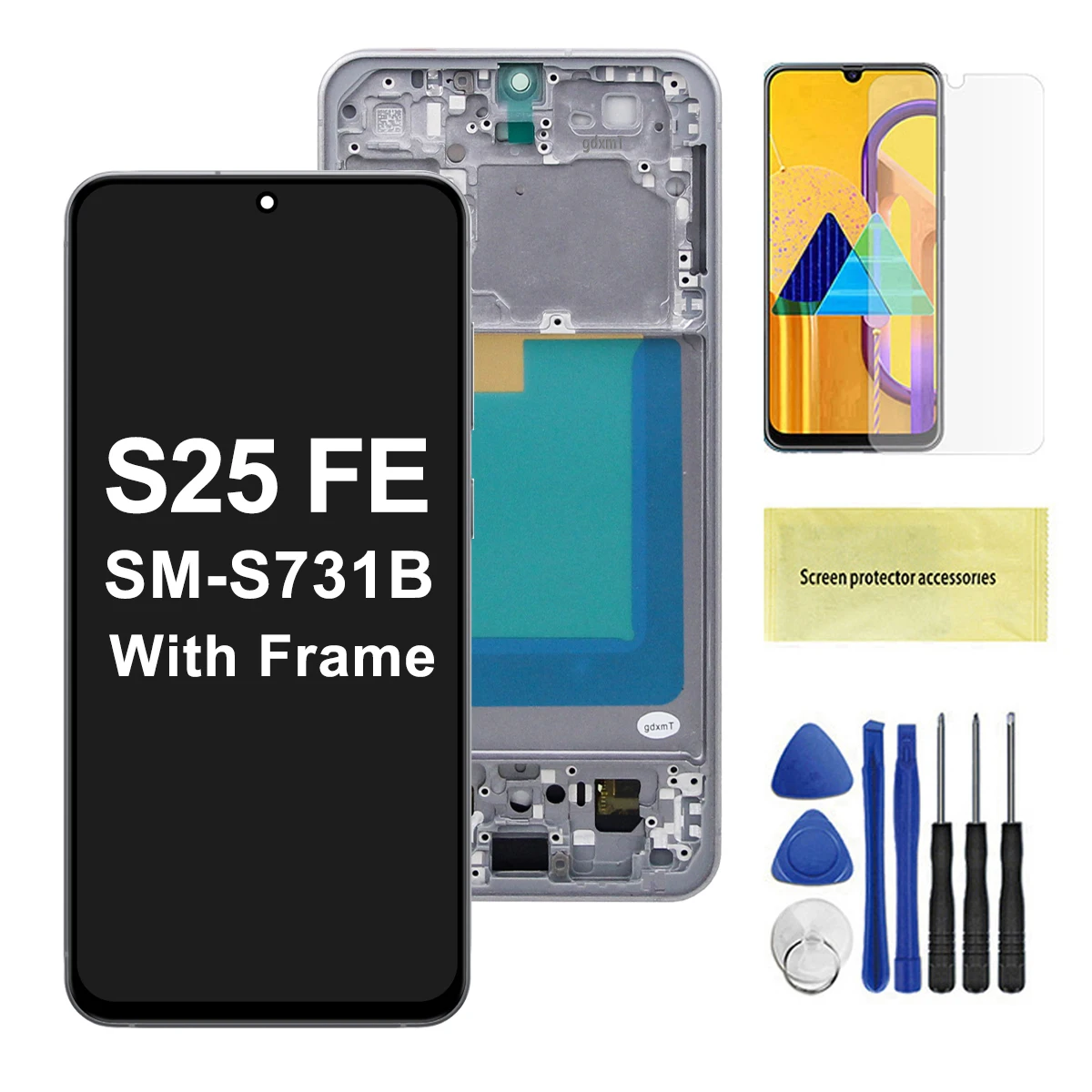 black with frame