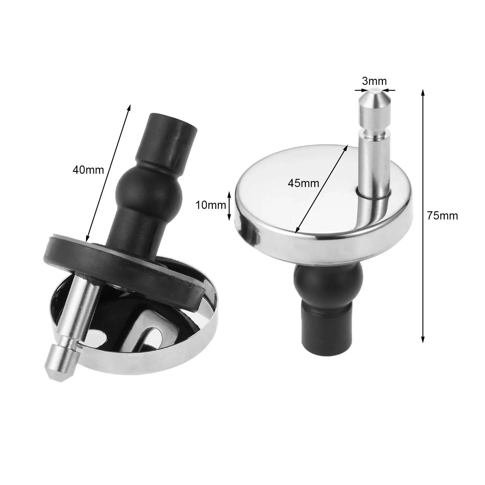 Stainless Steel Toilet Cover Fittings Screws Toilet Lid Cover Connectors Bolts Seat Mounting Bathroom Hardware