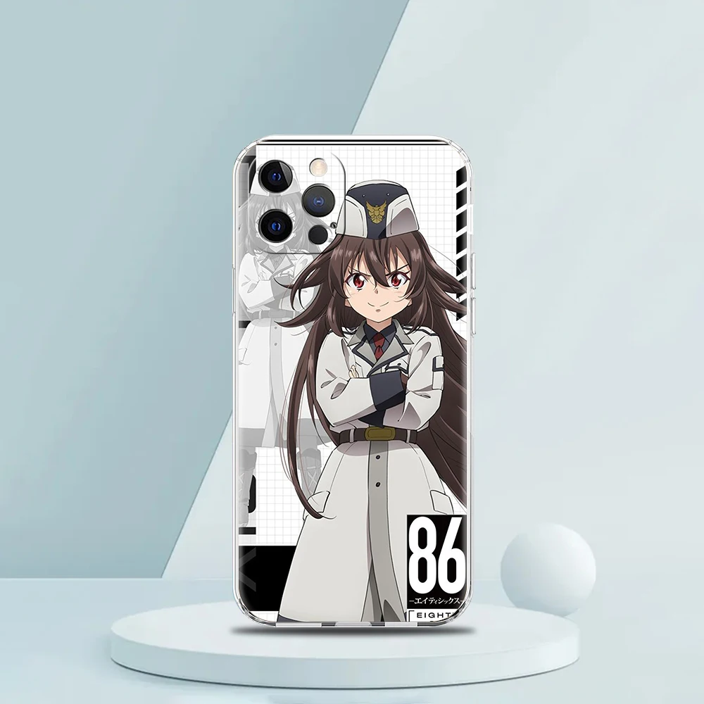 11 cases 86 Eighty Six Anime Case for iPhone 13 12 Pro Max Cover Transparent Soft for iPhone 11 Pro Max 7 8 Plus X XS XR SE2020 Shell TPU xr phone case