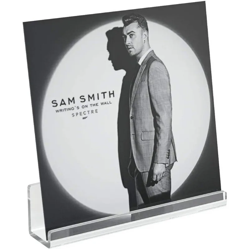 4-inch Acrylic Record Stand CD Display Stand Wall-mounted Album Display Vinyl Record Decorative Painting Surrounding 1PC