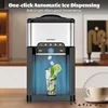 COSTWAY Water Dispenser with Ice Maker, 3-in-1 Countertop Hot/Cold Dispenser with Ice Machine, 2 Ways to Add Water, Child Safety 6