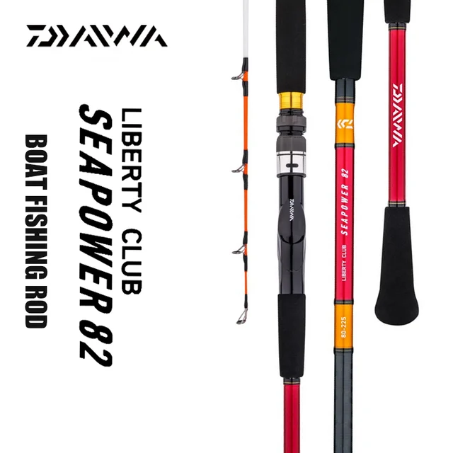 DAIWA 2022 Seapower 82 acción rápida secciones una y media partes de Fuji  caña de pescar de barco de pesca en el mar en aguas costeras - AliExpress