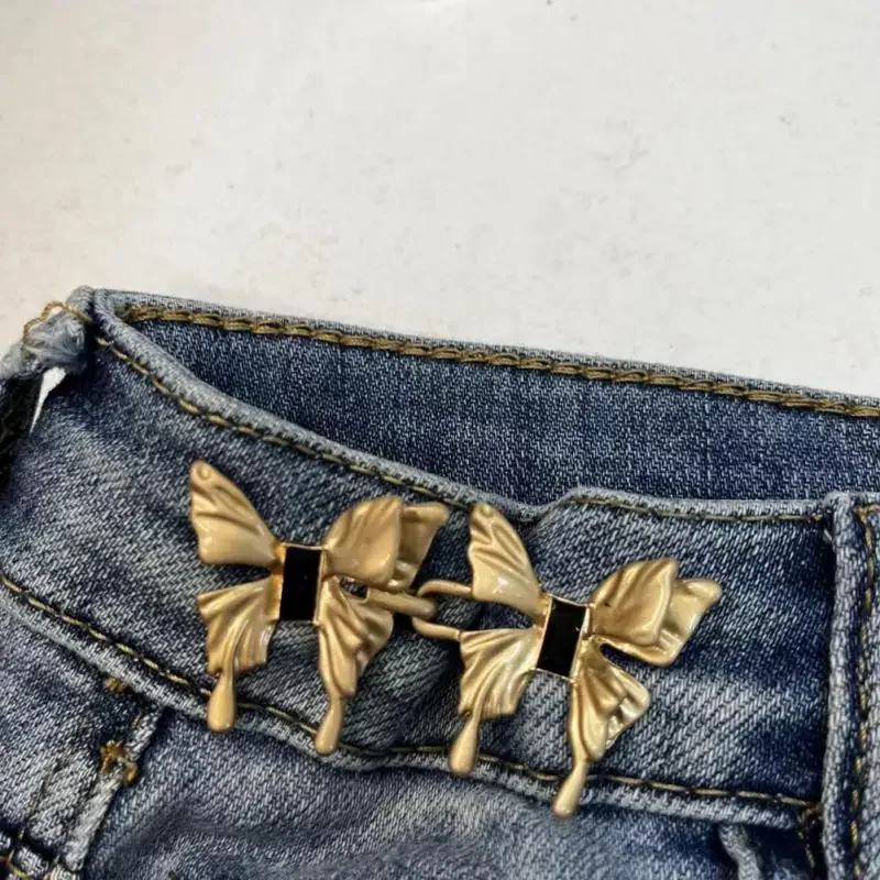 1pc Bowknot Button Adjuster For Pants And Skirts Waist Tightener Adjustable Waist Buckle For Jeans No Sewing Required 6