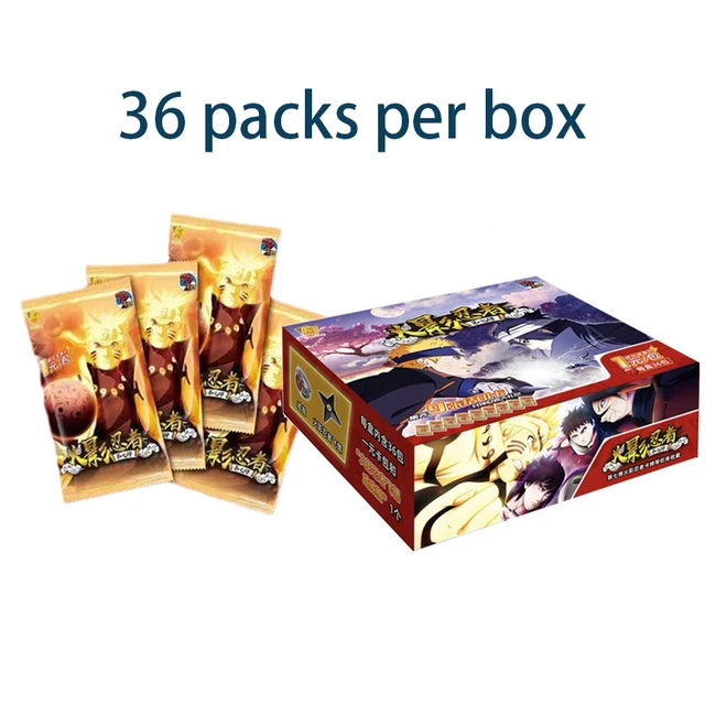 Original Naruto Card Collection Naruto Sasuke Anime Character Collection Card TCG Table Toys for Family Children Christmas Gifts 5
