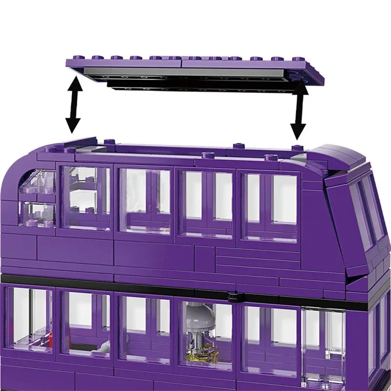 Double-deck Bus Magical Knights Book Building Block Toys Brick Kids Children Gift