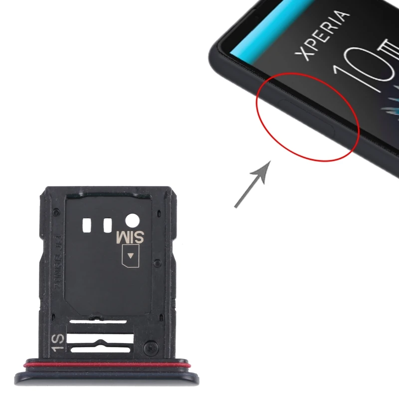 Sim Card Tray + Micro Sd Card Tray For Sony Xperia 10 Iii