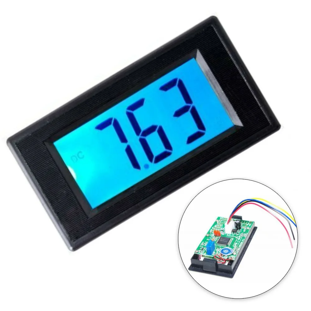 테스트 장비 디지털 패널 전압계 전압계 1개 풍력 에너지 YB5135D 7세그먼트 AC/DC 8-12V 실용