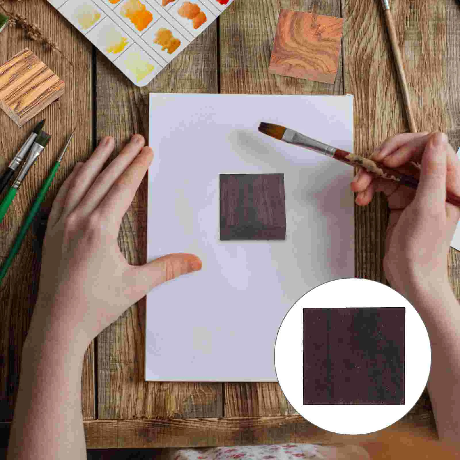 

24 Pcs Ring Wood DIY Material Rings Wooden Craft Plank Supplies Block Jewlery