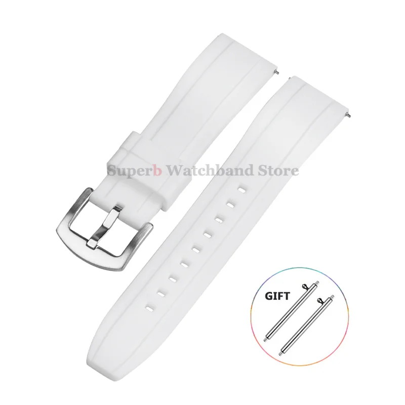Universal Waterproof Sport Silicone Watch Band with Quick Release - Rubber Strap