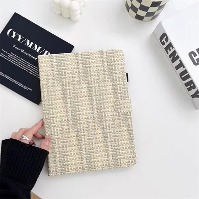 

Fashion Weaving Pattern Stand PU Leather With Buckle Case For iPad Air 5 4 10.9 Pro 11 10th 10.9 10.2 10.5 9.7 Mini 6 5 4 3 2 1