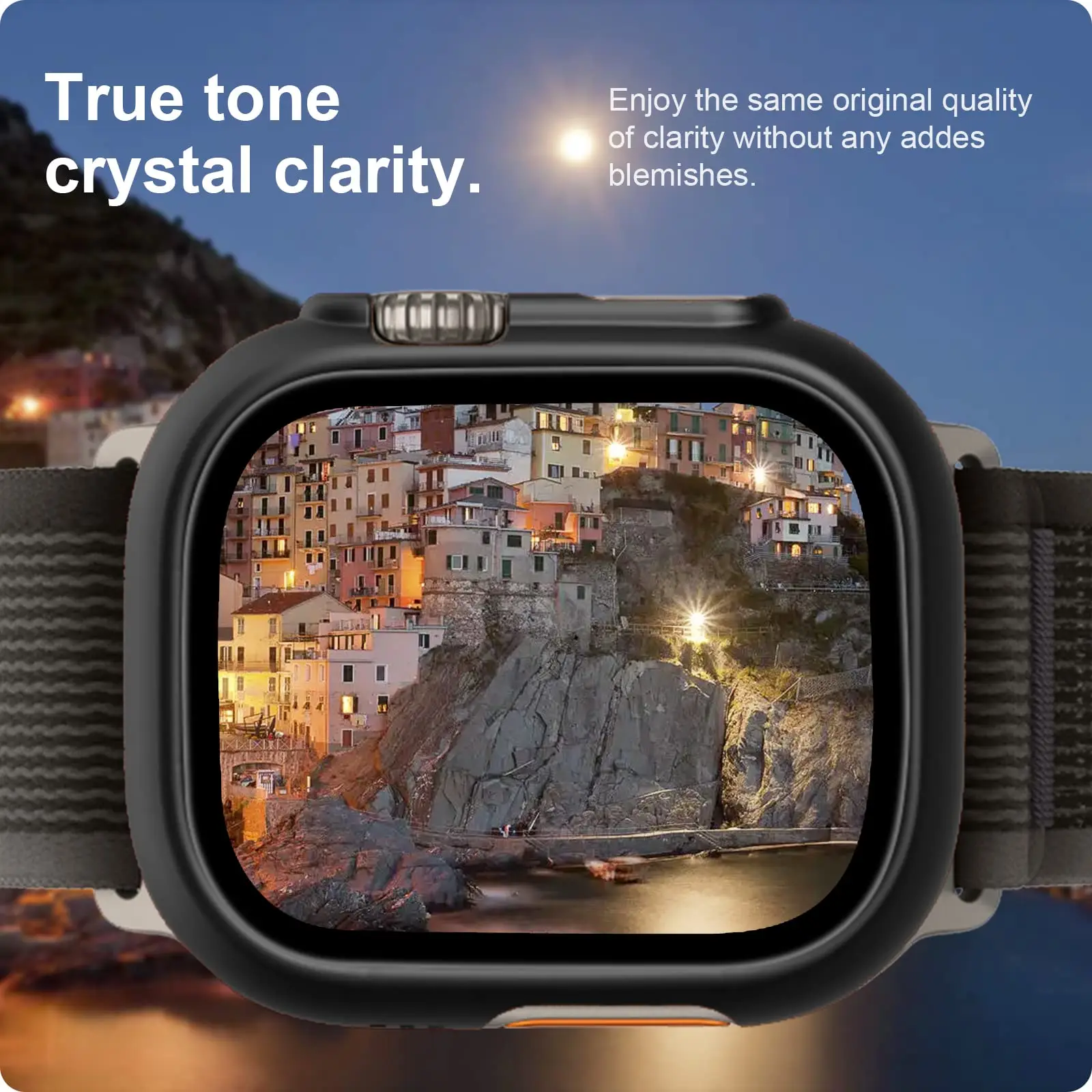 Premium Tempered Glass & Bumper Case for Apple Watch - Protective Smartwatch Cover & Accessories