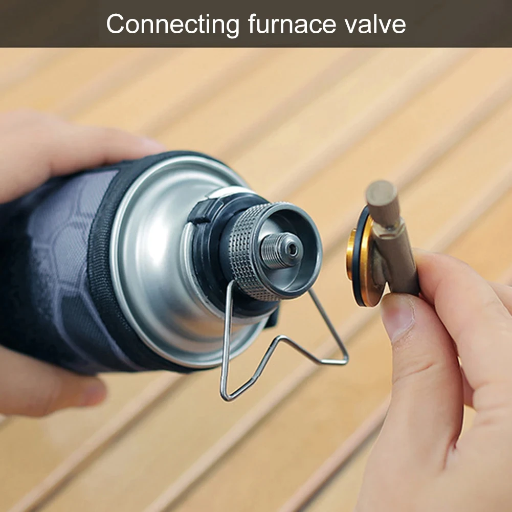Camping Butane Adapter – Portable Gas Tank Converter with Bracket 1