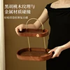 Cosmetics storage box, desktop perfume, lipstick rack, multi-layer solid wood dresser, skin care products, jewelry. 4