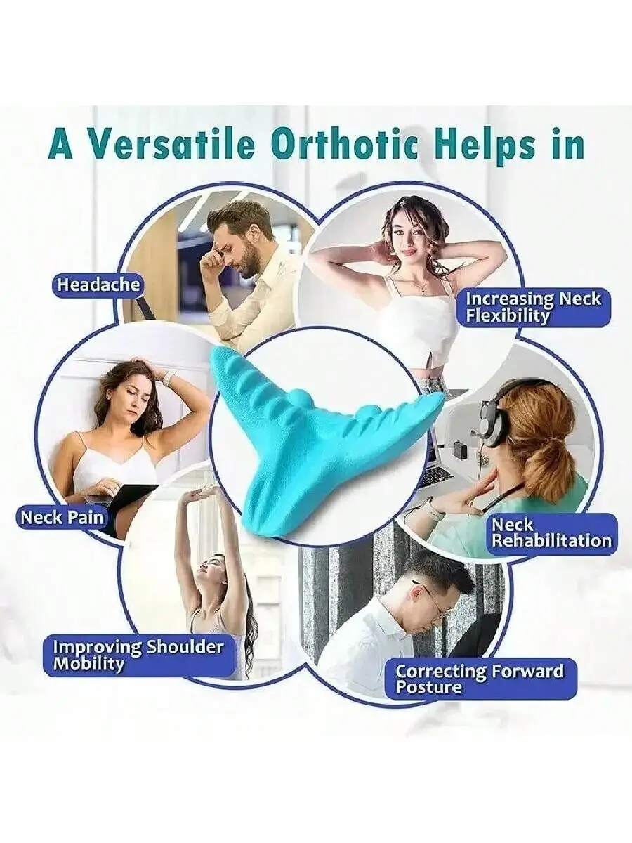 Cervical Traction Pillow for Neck Relief and Spine Alignment