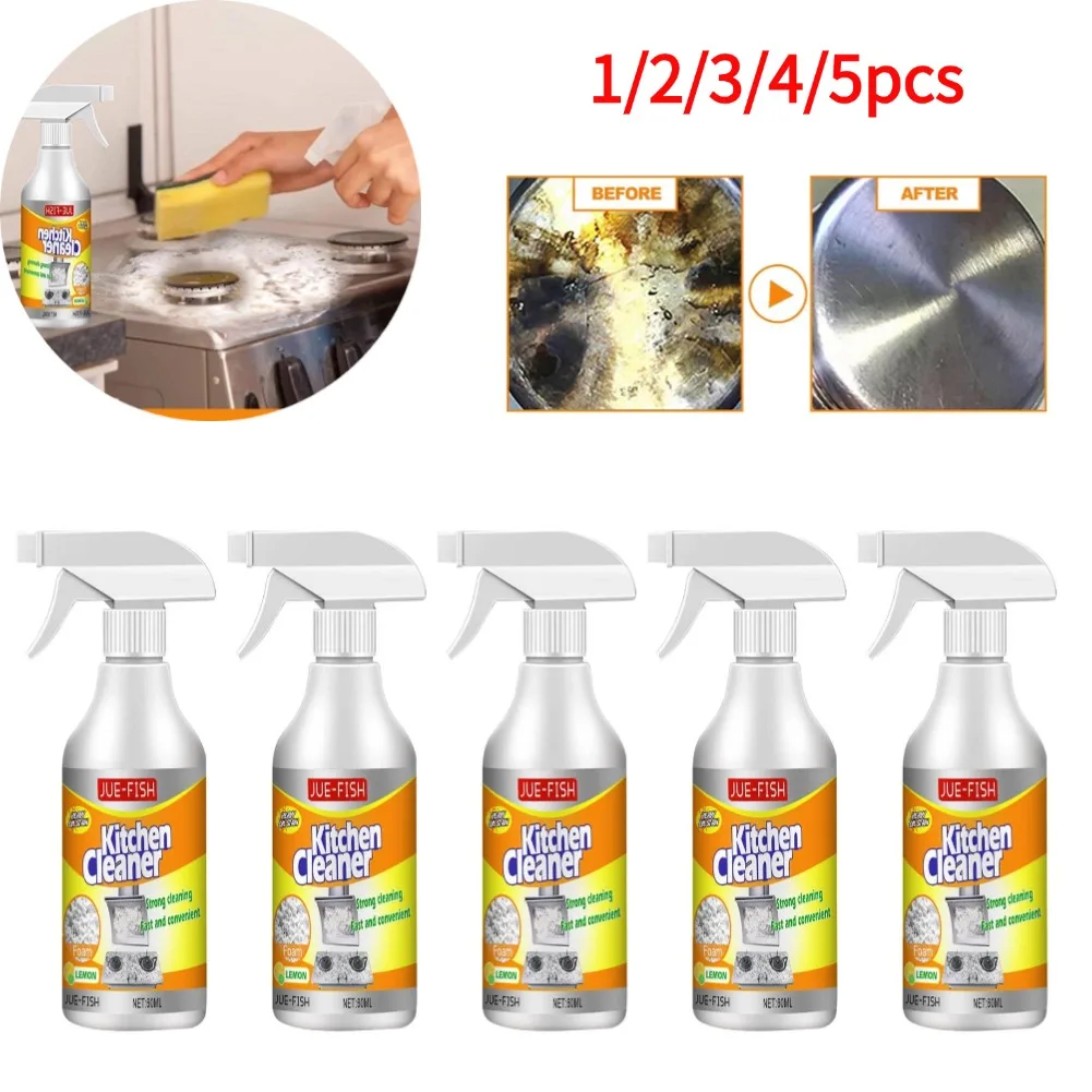 Foam Cleaner Kitchen Grease Cleaner Stain Remover Spray 60ml