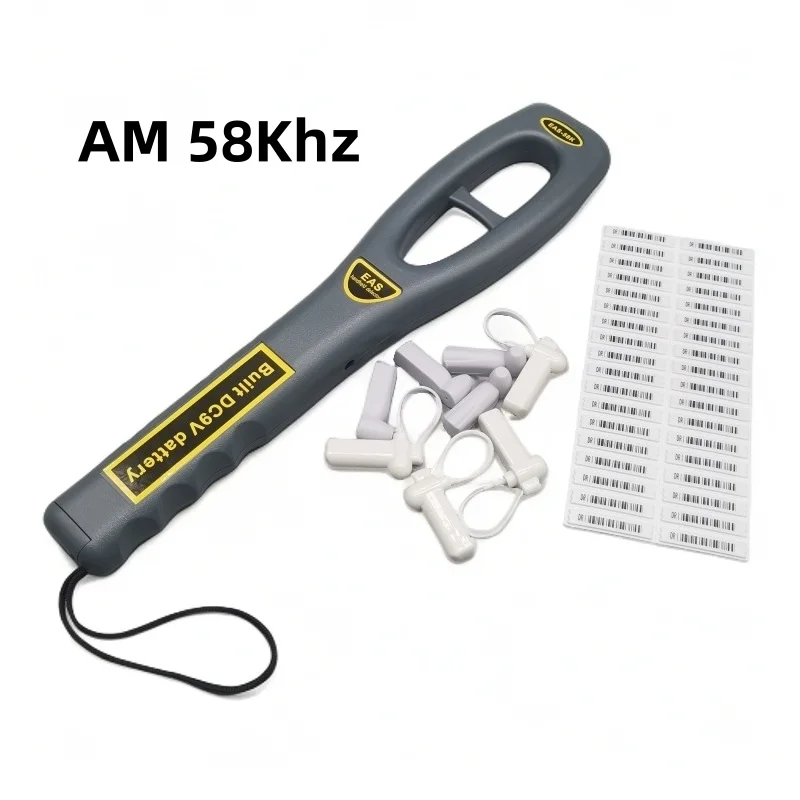 High Sensitive EAS Anti Theft Tag Scanner Label Tester EAS Handheld Detector AM 58Khz