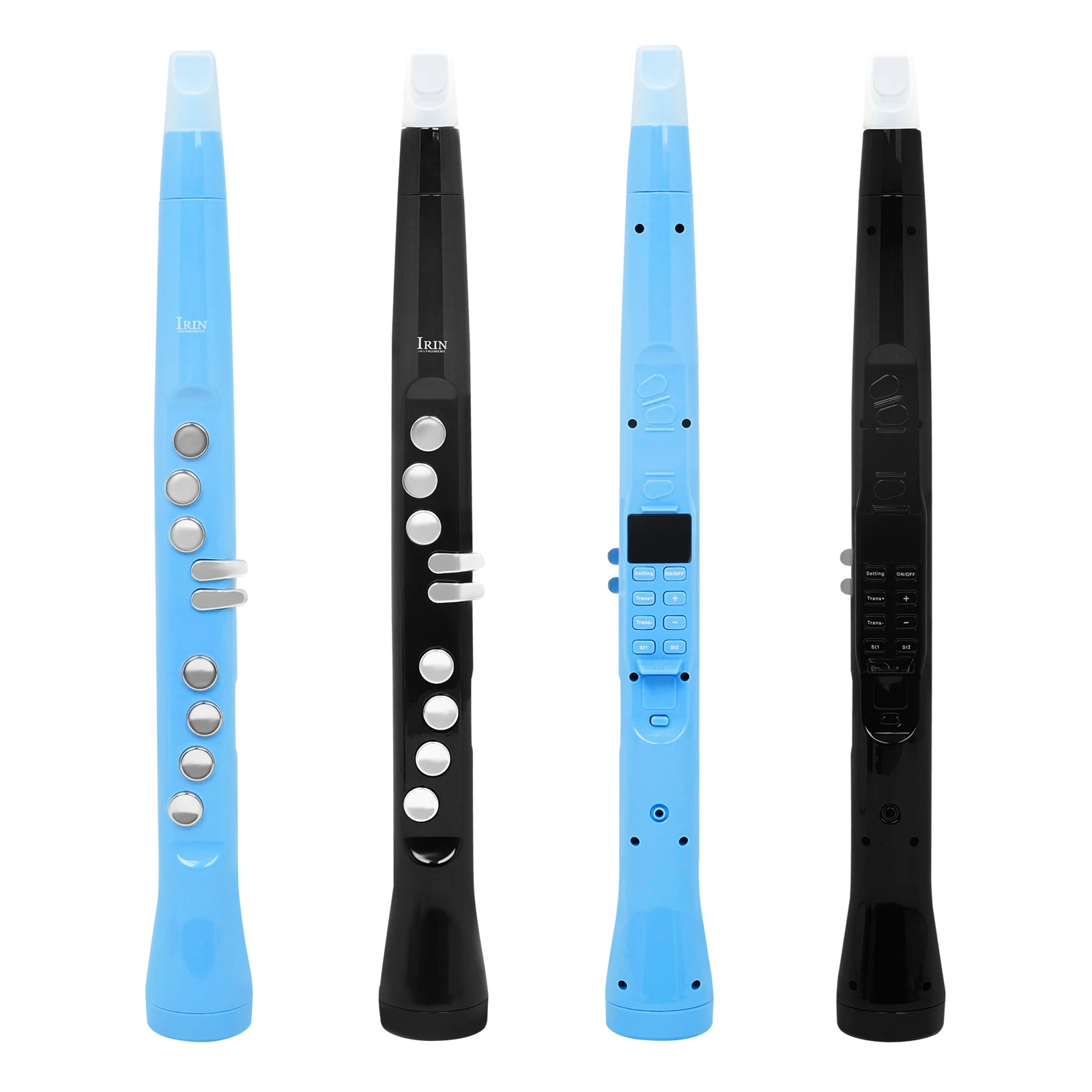 

IRIN S58 Electric Blowpipe Saxophone Flute Set Wind Instrument ABS Material Professional Electronic Detachable Wind Instrument