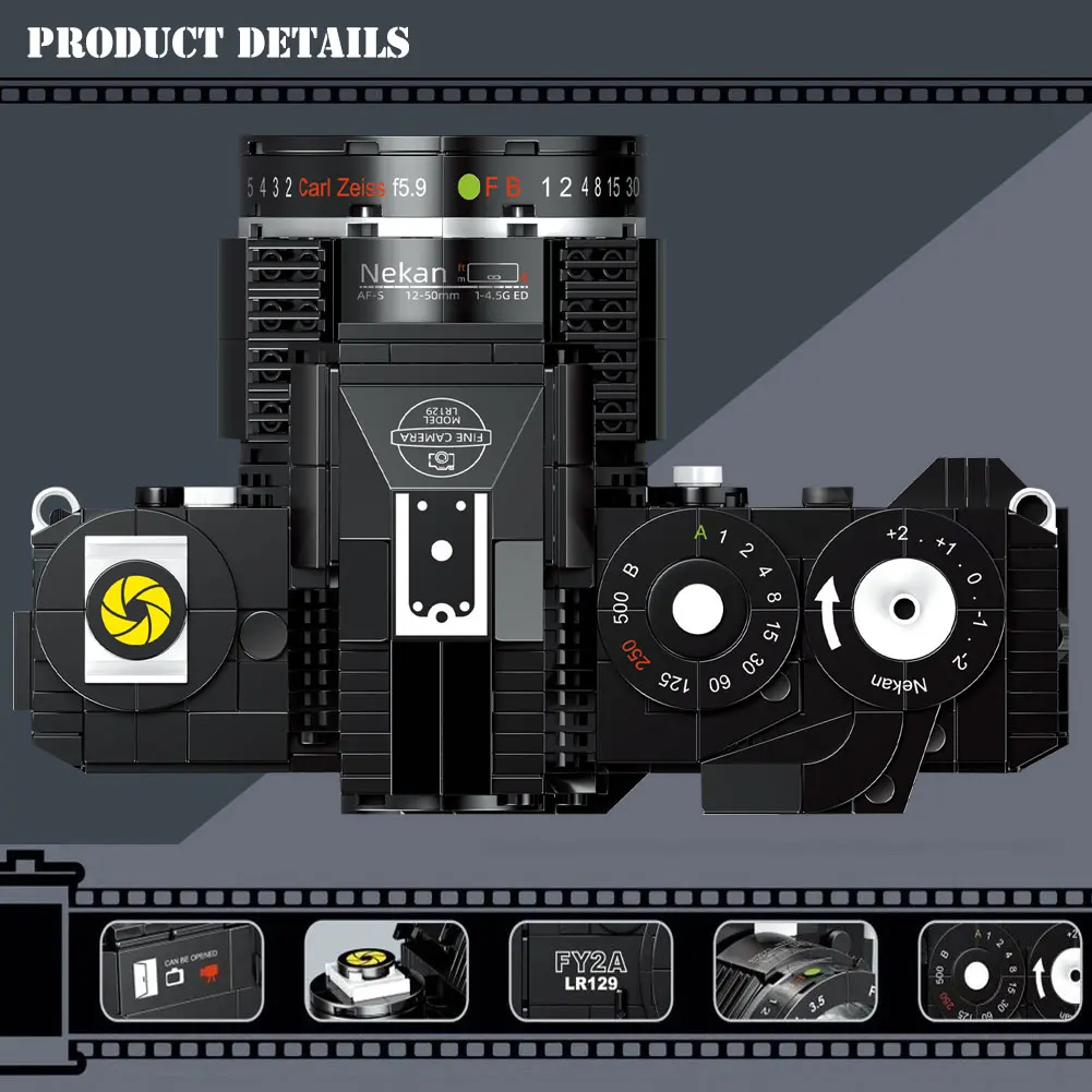 Building Blocks New Digital Camera Toy Building Blocks FY2A SLR Camera Bricks Model 627 Pcs