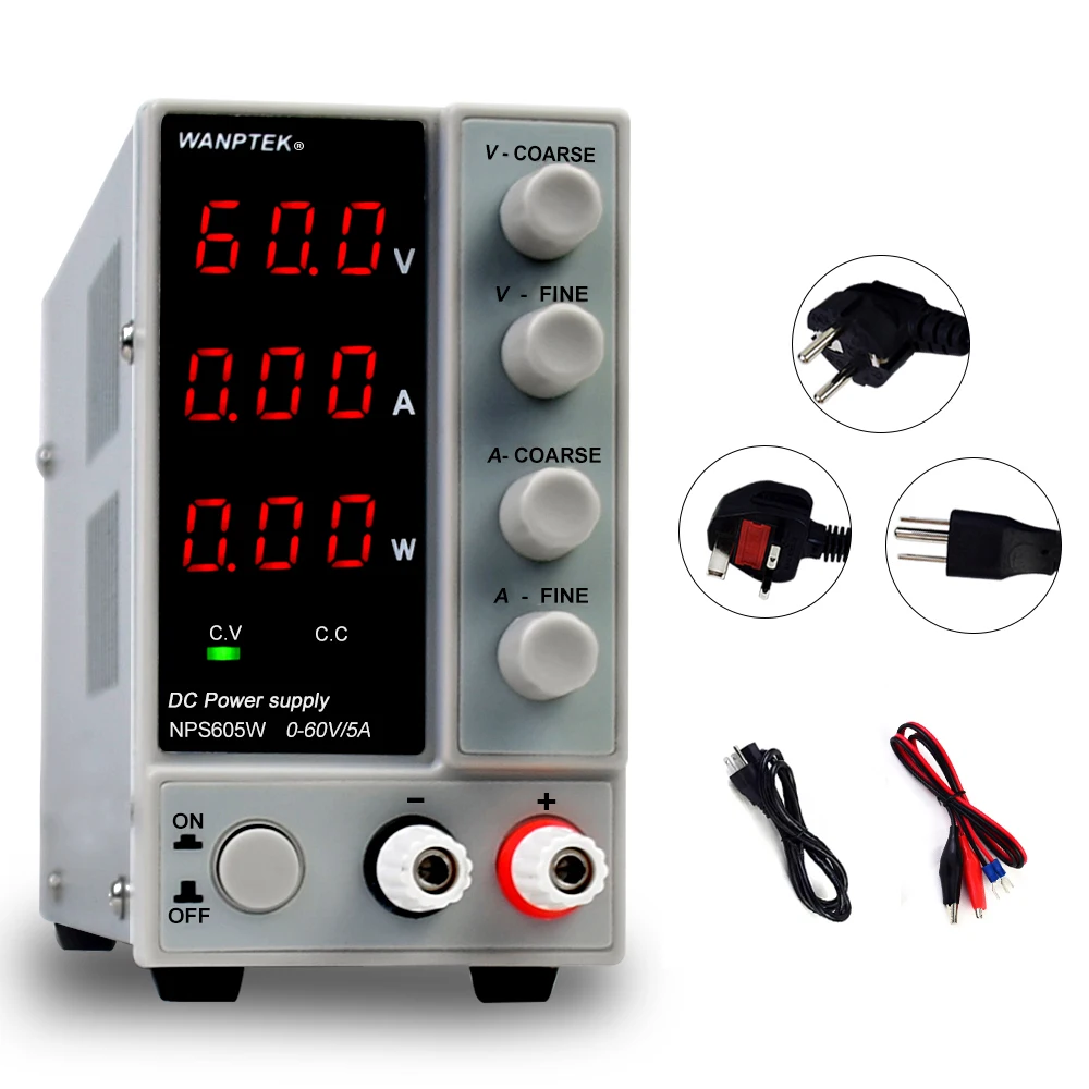 dc laboratorio 30v 10a mini interruptor regulado 05
