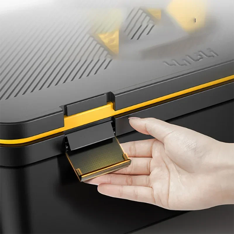 DELI Shockproof Tool Box Large Portable Hardware Set Storage Box Industrial Grade Electrician Repair Tool Storage Case 5