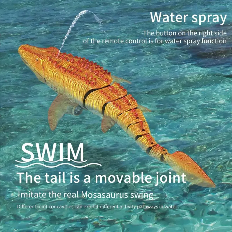 Simulation Dinosaur Water Spray 2.4G Remote Control Water Toys