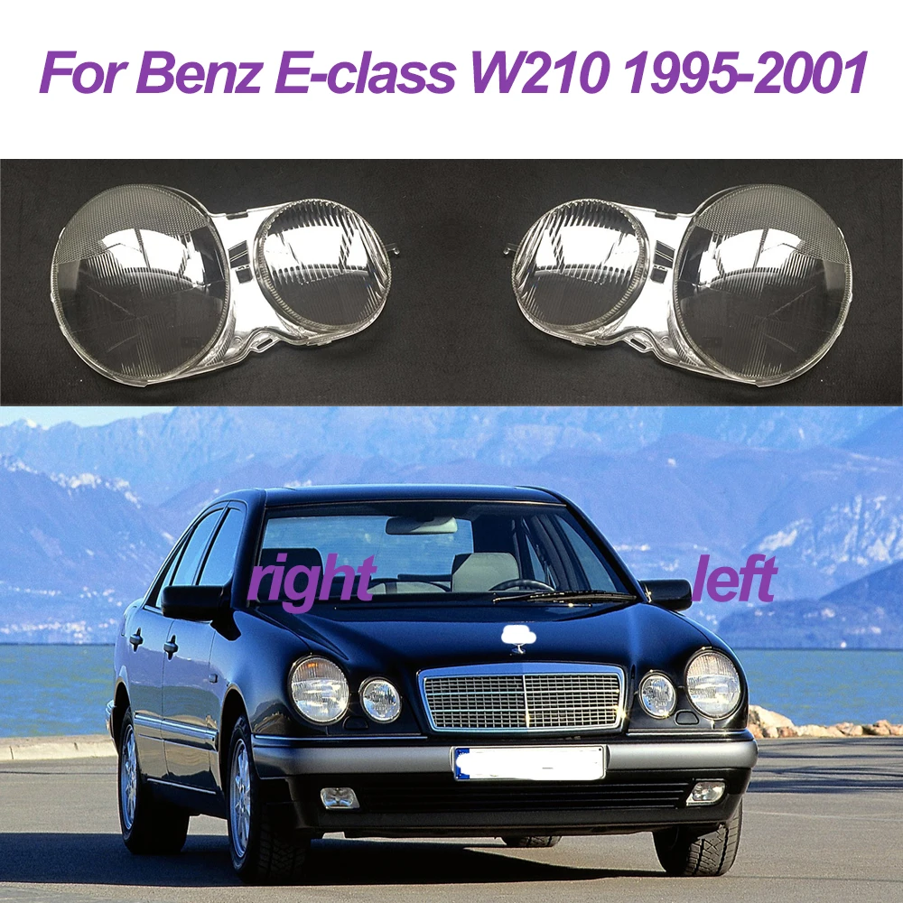 

Крышка передней фары автомобиля для Benz E-class W210 1995-2001 автомобильный абажур для объектива левая/правая искусственная оболочка автомобильные аксессуары
